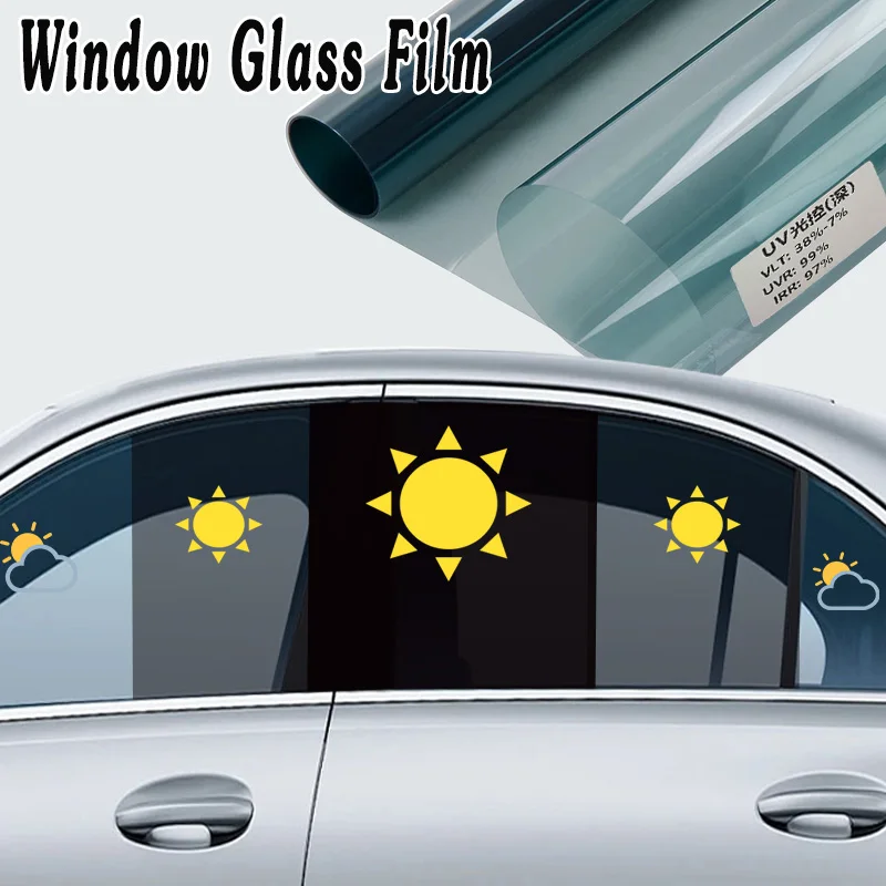 3/2/1mx50cm VLT Solárny fotochromatický film Čierne autá Fólie Film Auto Home Solar Protector Films for Mercedes-Benz Glk triedy