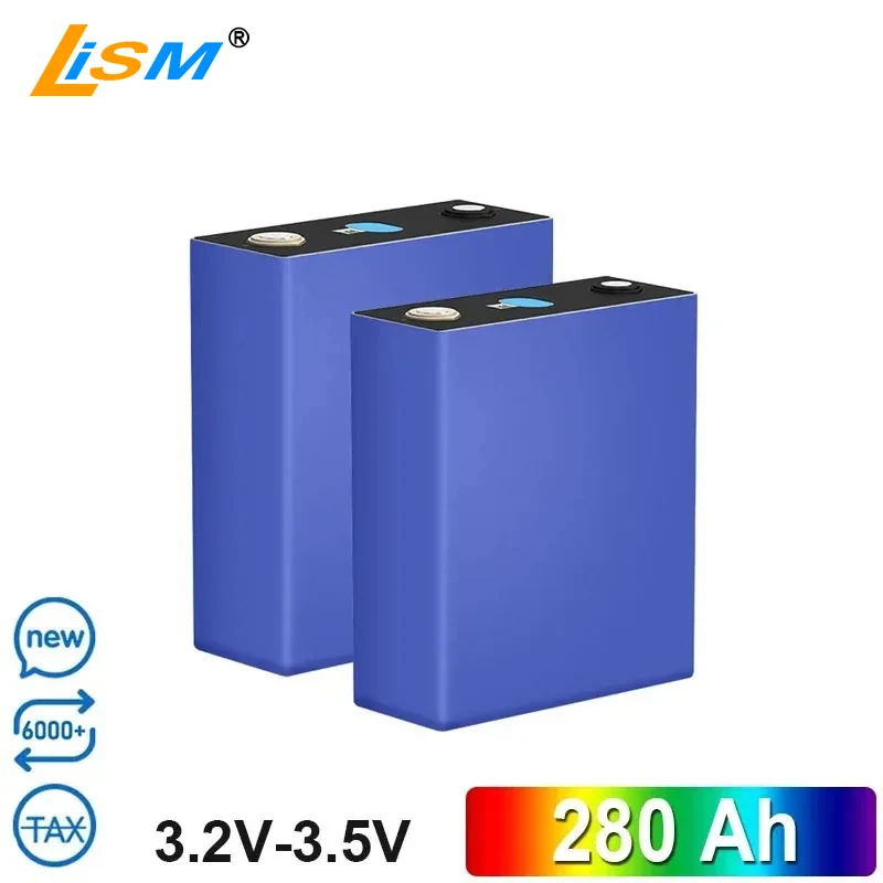 3,2 V 280AH BATÉRY BATÉRIE Nabíjateľné batérie pre solárne li-ión Vysoko prúdové nabíjateľné energetické bunky