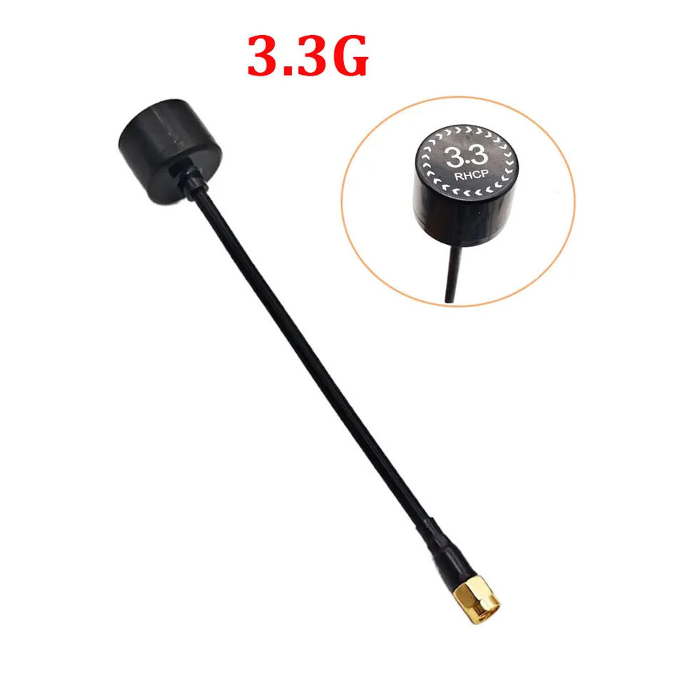 3,3 g antény Lollipop 150 mm RHCP 4,5DBI Vysoký zisk SMA/RP-SMA vysielačová anténa pre diely RC FPV Drone Model Parts