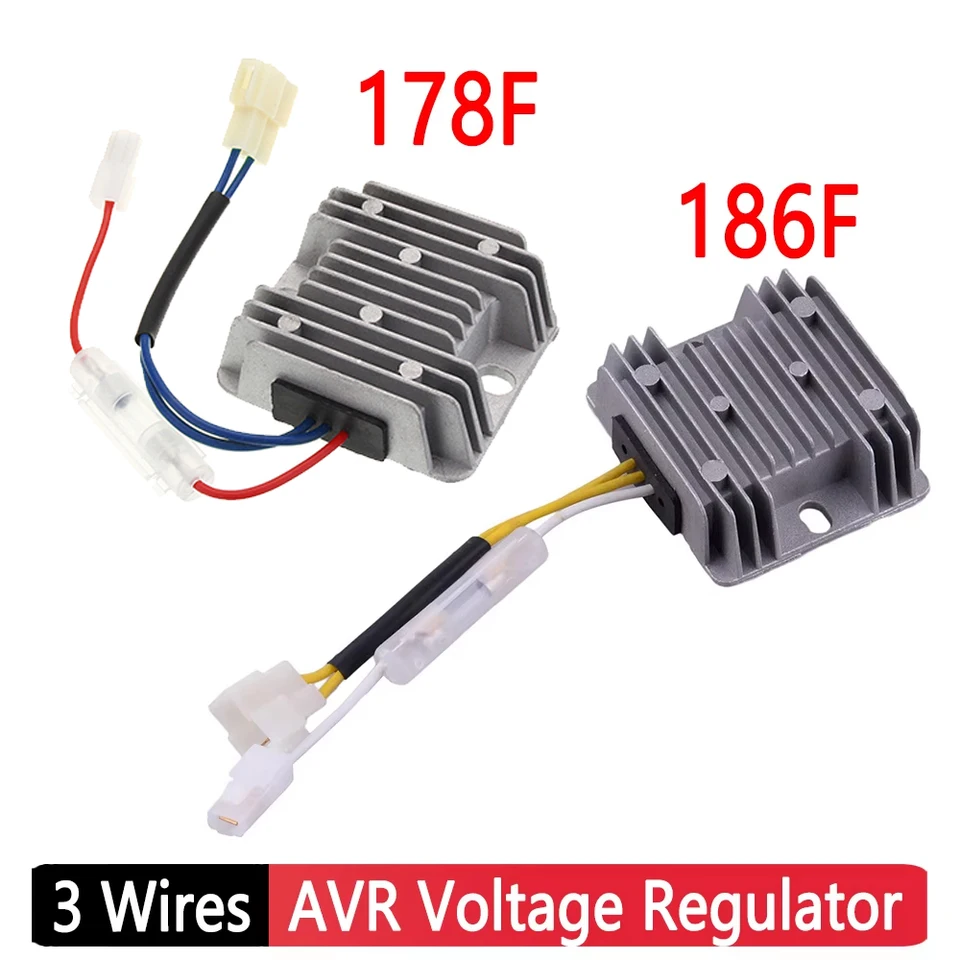 3-4 drôt 12V 178F 186F generátor Adjuster stabilizátor AVR Automatický regulátor napätia pre KDE3500 KDE5000 KDE6500 KDE6700
