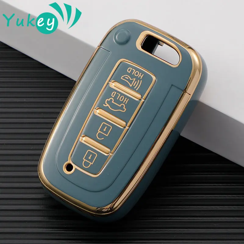 3 4 Tlačidlo Smart Key Case FOB pre Hyundai IX35 Elantra Sonata 8 9 pre Kia Sportage K5 K2 Sorento Optima Forte 2011-2016