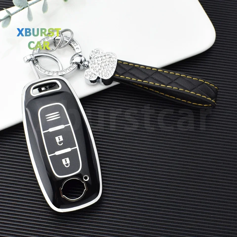 3/4 tlačidlá vzdialené auto Shell FOB pre Nissan X-Trail T33 Qashqai J12 Teana Altima Ariya 2022 2023 Držiteľ krytu kľúča TPU TPU