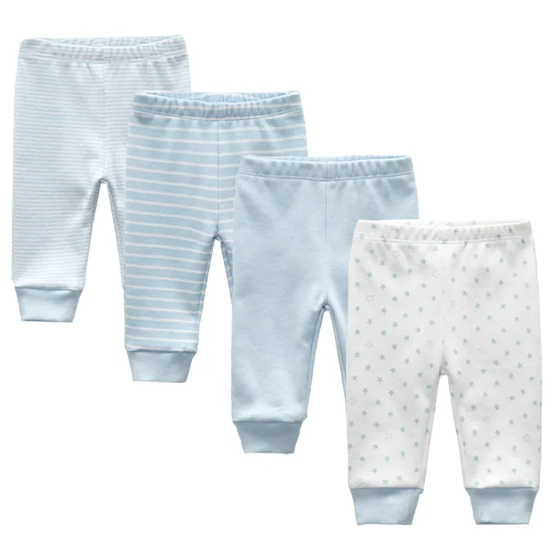 3/4ks/veľa chlapcov legging pevné 0-24 m novorodencov