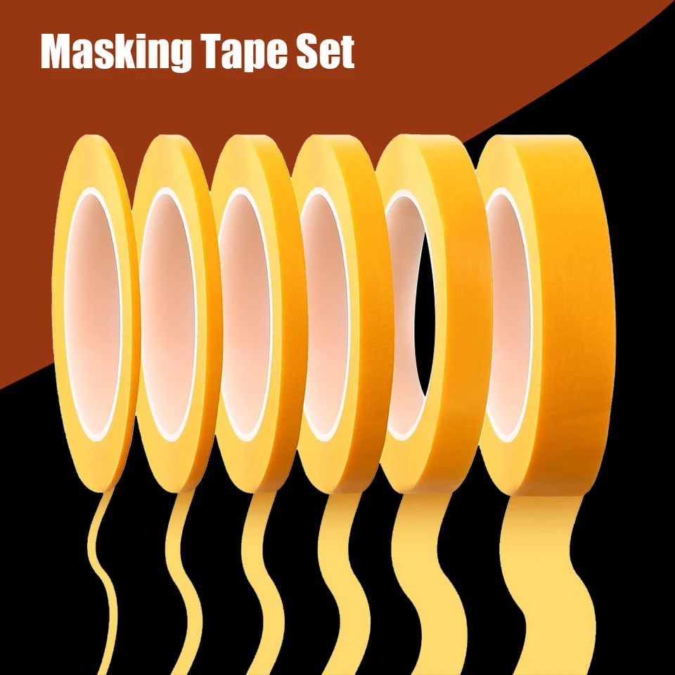 3/5/6 Rolls Presný model maskovacia páska jemná čiara DIY krycia páska pre model hobby set šírku