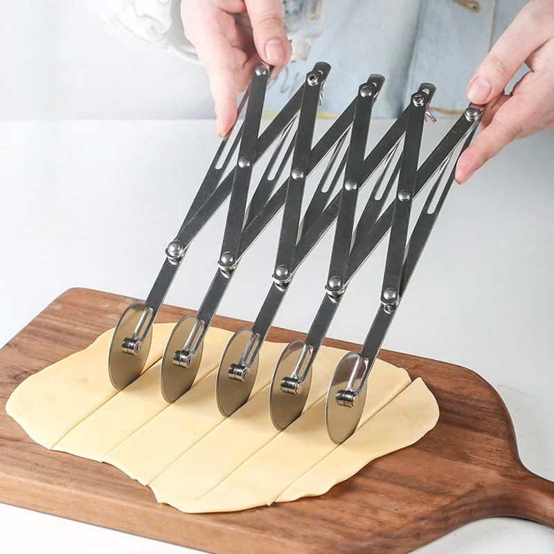 3/5/7 koleso Cutter Cesto delider Knit Nôž Flexibilný valček Pizza Pastry Peeler Nerezová oceľ na pečenie Nástroj na pečenie