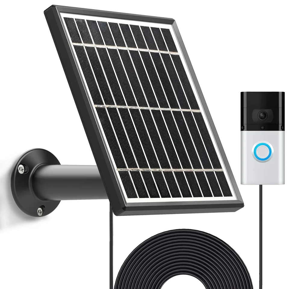 3,5 W solárny panel pre vodiče zvončeka 4 (2021) a 2/3/3 Plus, 13 stôp napájacie kábel