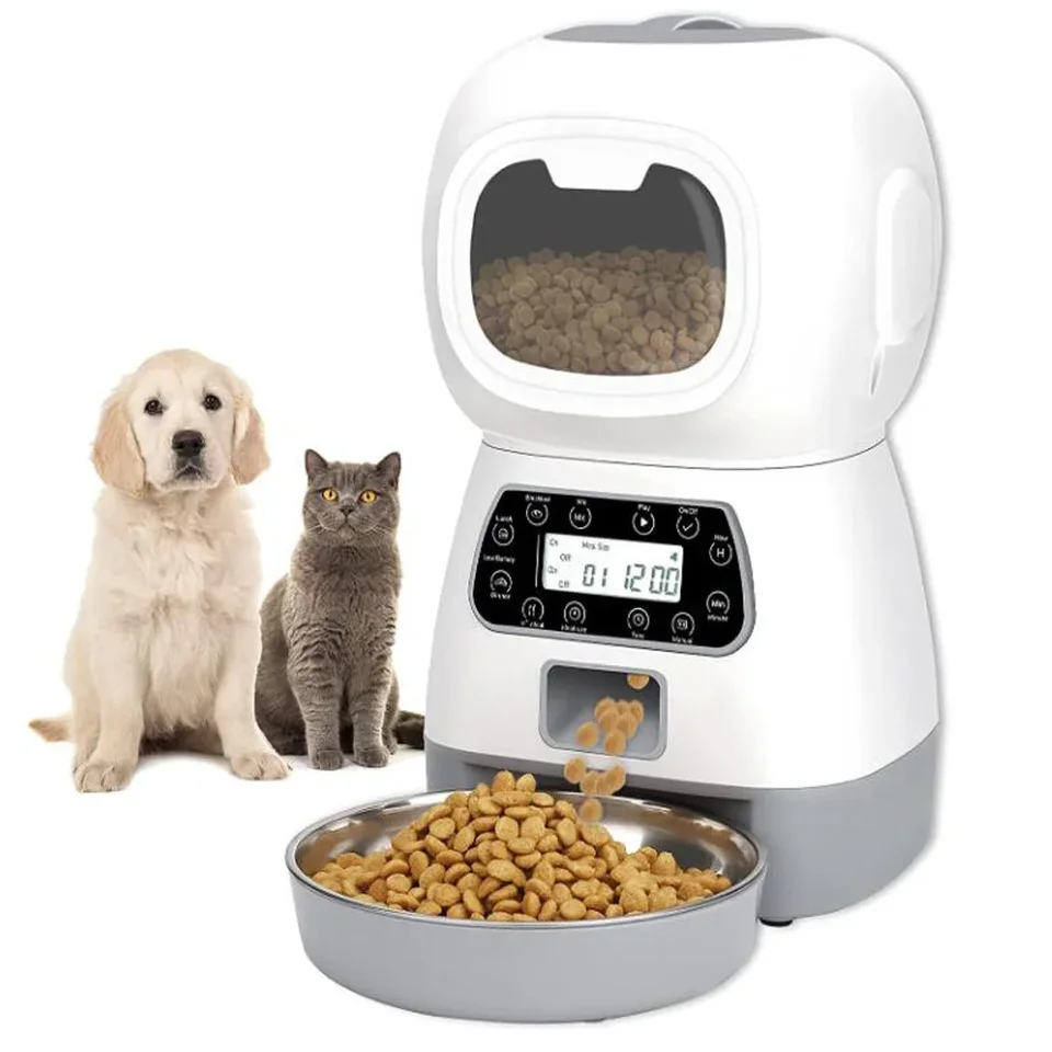 3,5L automatický kŕmny kŕmny psov Smart Food DispenSer WiFi Cats Dogs Časovač z nehrdzavejúcej ocele Miska