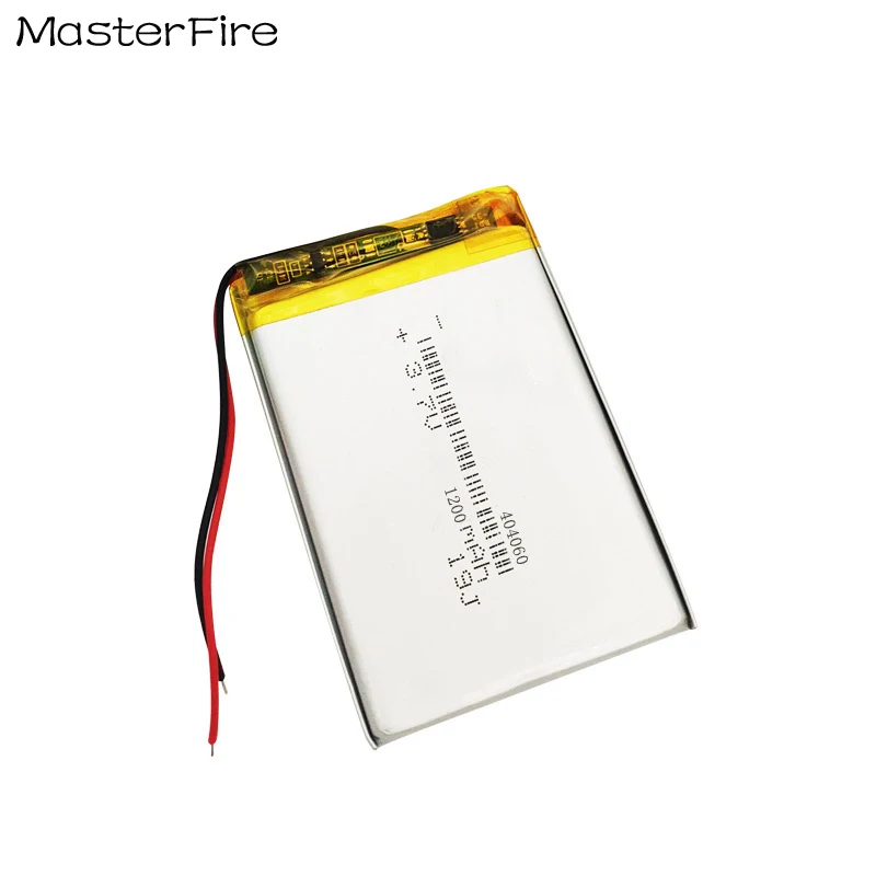 3,7 V 1200 mAh Nabíjateľná lítiová polymérna batéria 404060 pre GPS Navigator Power Bank Mobile Elektronické hračkárske kamery batérie