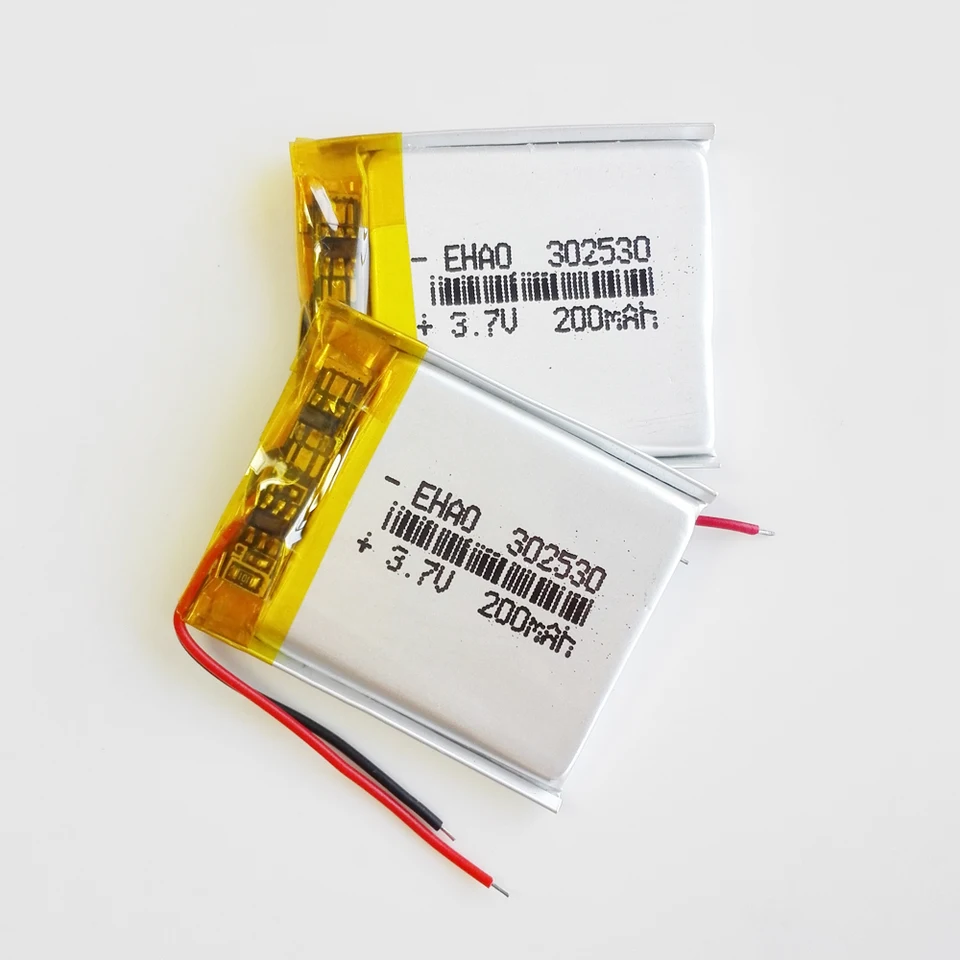 3,7 V 200 mAh lítium polyméru LiPo nabíjateľnú batériu 302530 pre MP3 GPS Bluetooth Reproduktor Little Point Reading Pen Watch Record Record