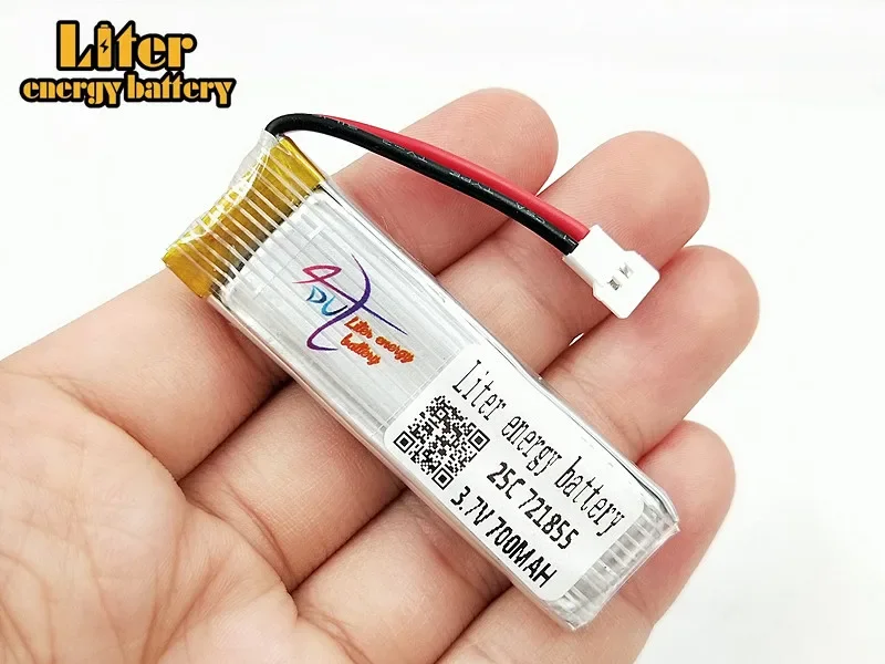 3,7 V 700 MAH Lietadlo diaľkového ovládača 3,7 V 700 MAH 721855 Lítiová batéria V966 V977 V930 Q282 Lietadlo diaľkového ovládača lietadiel