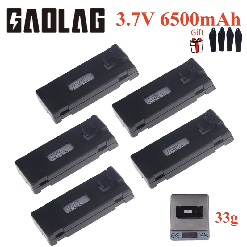 3,7V 6500 mAh RC Drone Battery Accessory pre E88 E88Pro E99 P1 K3 LSE525 E525 PRO MINI UAV DRONE BATTERICKÁ BATTERSKÁ BATTERSKÁ RC PUTCH RC