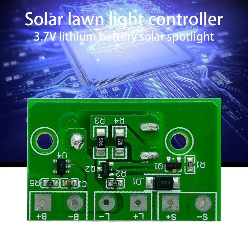 3,7V Solar Charger Board Ekologicky priateľská k nočnému modulu Night Light Controller Multifunkčné konzervácie zapnuté/vypnuté ovládací prvok s prepínačom
