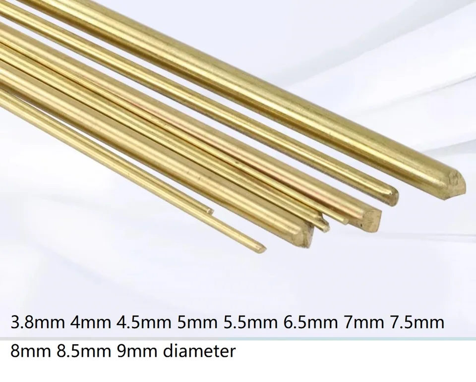 3,8 mm 4 mm 4,5 mm 5 mm 5,5 mm 6,5 mm 7 mm 7,5 mm 8 mm 8,5 mm priemer 9 mm H62 Mosadzná palica guľatá mosadzný prút mosadzný drôt a tyč