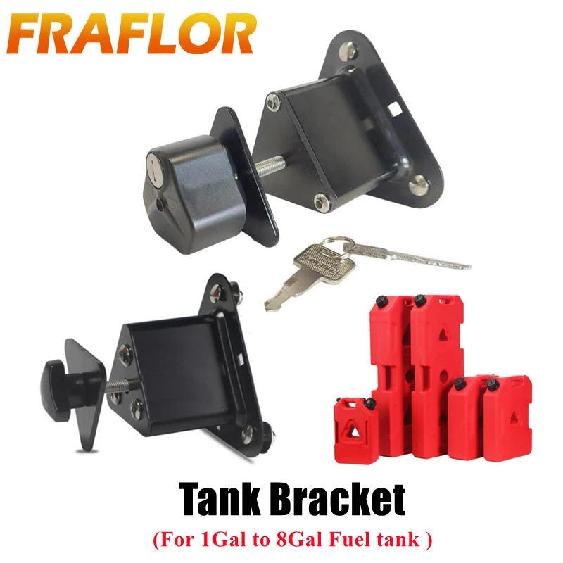 3,8L-30 l Jerrycan Bracket Lock Uznávač svorky pre palivovú nádrž benzínovú plechovku držiak Jerry Cans pre tanky na voľné olejové motocykle