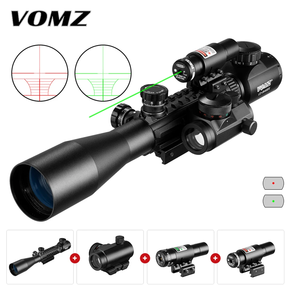 3-9x40 laserová kombinácia diaľkomer pre krížové puška Crossbow Dot Dot Crosshair Rozsah taktického optického zraku