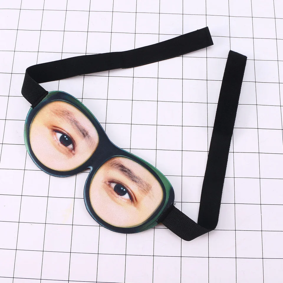 3 D Sleep Mask so zaviazanými očami Sleep Sleep Reset REVET Skutočná osoba Zábavné ženy Eyeshade Shading EyePatch Miss