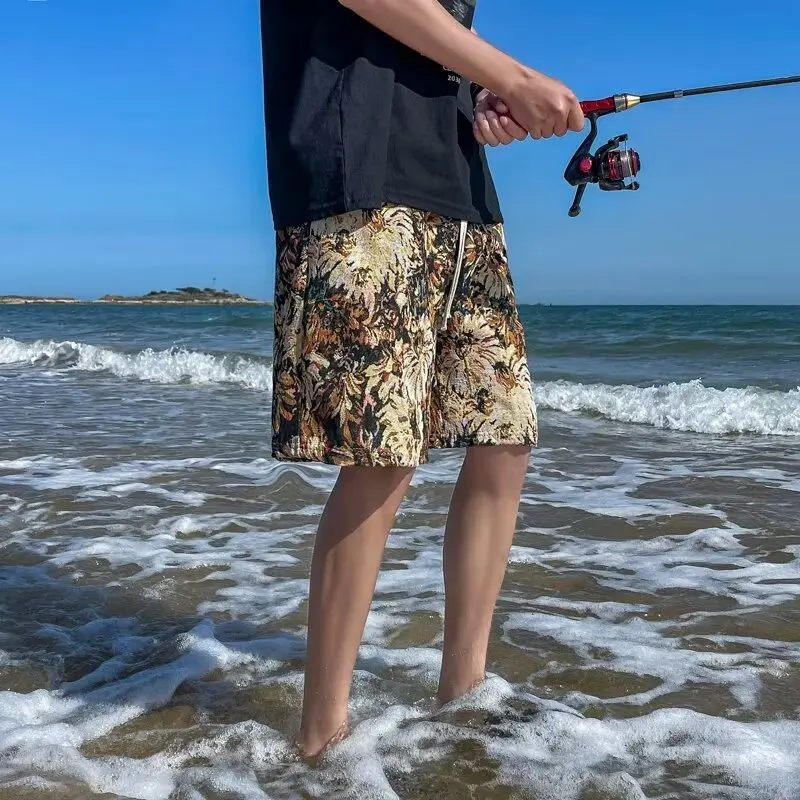 3 farby! 2024 letný horúci predaj Jacquard Denim Shorts