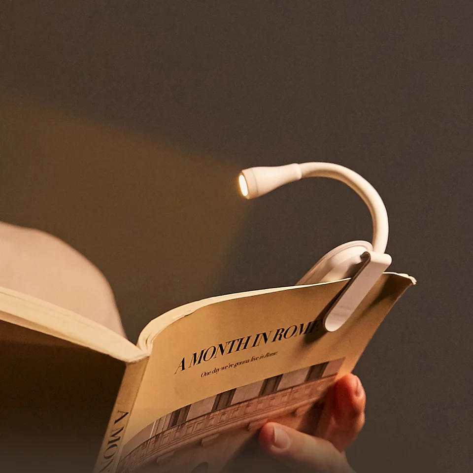 3 farebná mini LED kniha LIGHT EYLE OBCHOD OCHRANA Nastaviteľná klip 360 ° Flip Study LAMP nabíjateľné na čítanie spálne na cestovnú spálňu