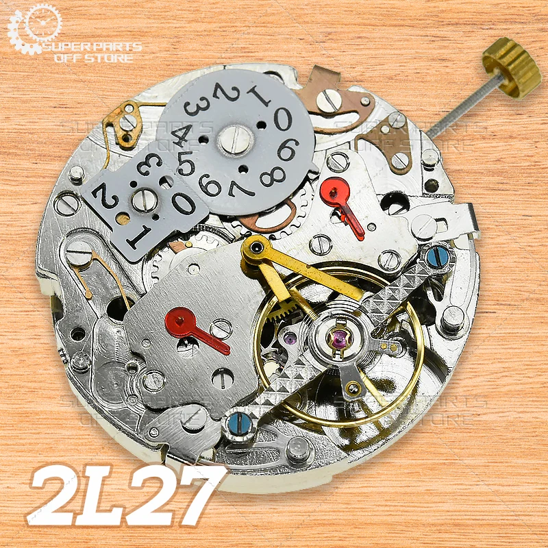 3 Hands Big Dátum o 12:00 nových čínskych multifunkčných automatických mechanických hodiniek 2L27 Dandong Celková výška 9,1 mm