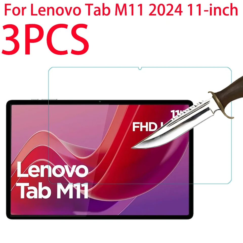3 ks HD Scratch Proof Protector Ochranca Temperované sklo pre Lenovo Tab M11 11-palcový 2024 Tablet Ochranný film TB-330FU TB-331FC