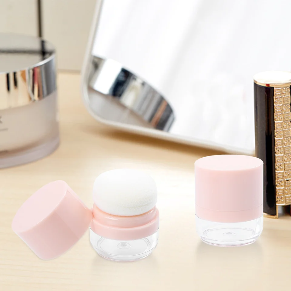 3 ks Malé huby hlava prázdna prášková skrinka Cestovné telo PP Cushion Foundation Case