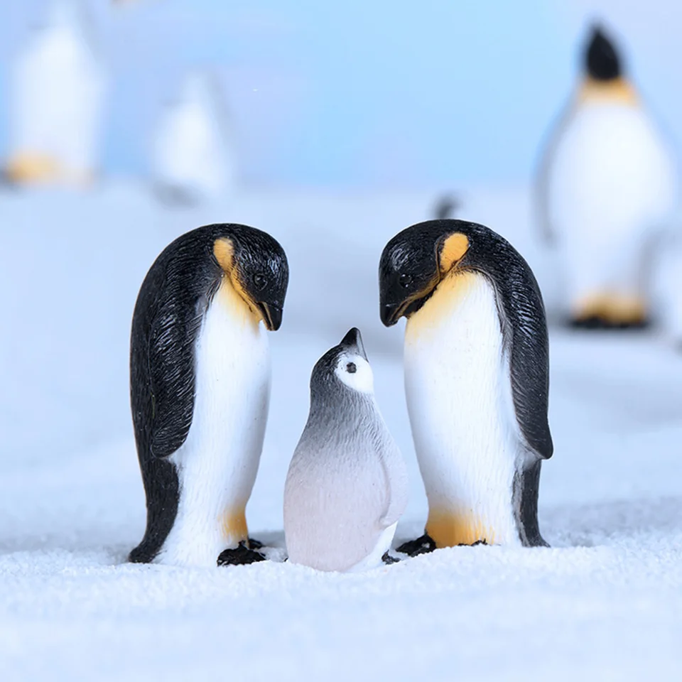 3 ks Penguin figurínové dekorácie remeselnícky model Miniatúrny model domáce dekorácie roztomilé príslušenstvo Desktop Garden Dekorácie