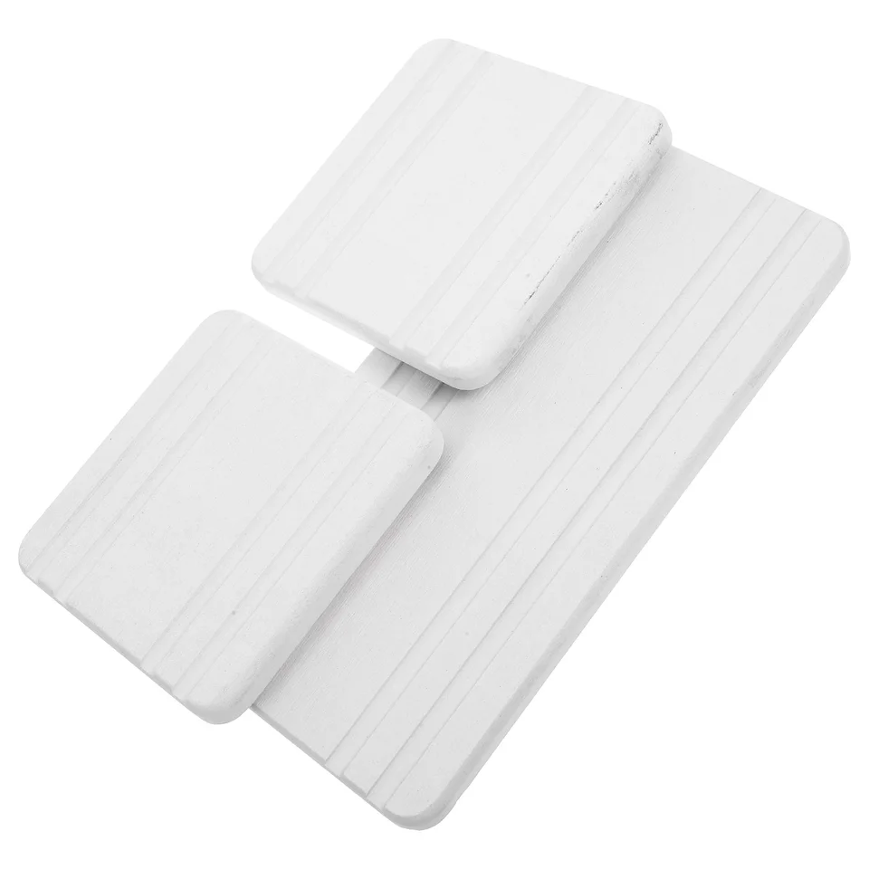 3 ks podnosové tácky absorpčné kamenné sušenie zubná kefka držiak kúpeľňa šedá pult rýchle rohože Vanity biele rohože