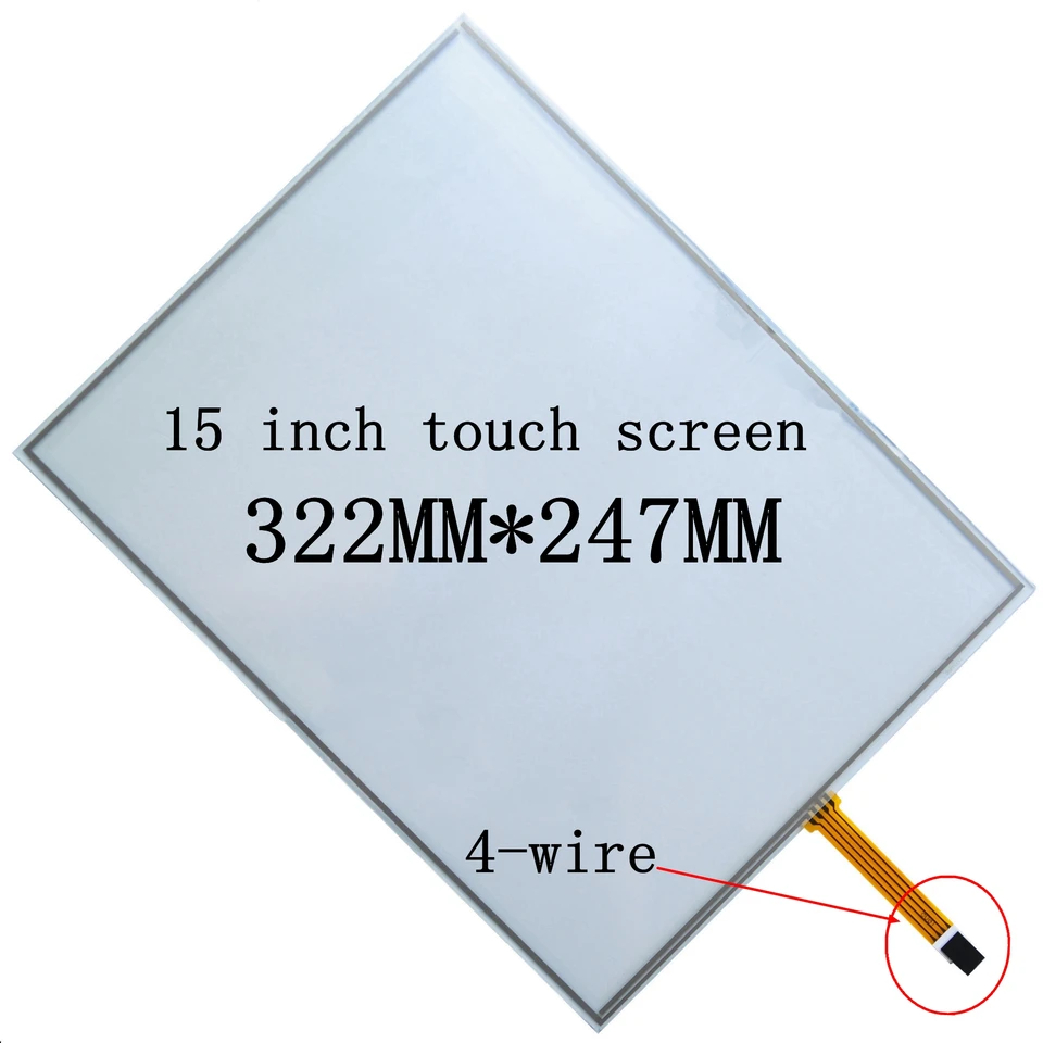3 kusy 15 '' palcový 4-vodičový ovládací panel s dotykovou obrazovkou 322*247