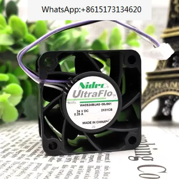 3 kusy Autentický ventilátor chladiaceho NIDEC W40S24BUA5-08J561 4028 24V 0,25A 4-vodičový frekvenčný prevodník