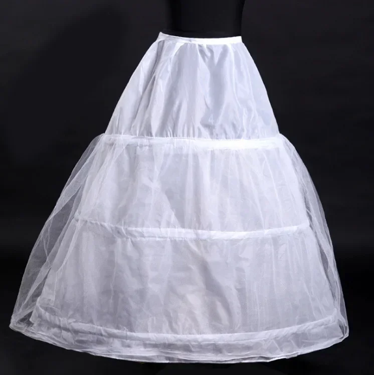 3 obručové svadobné šaty Petticoat pre nevestu spodnú časť crinoline