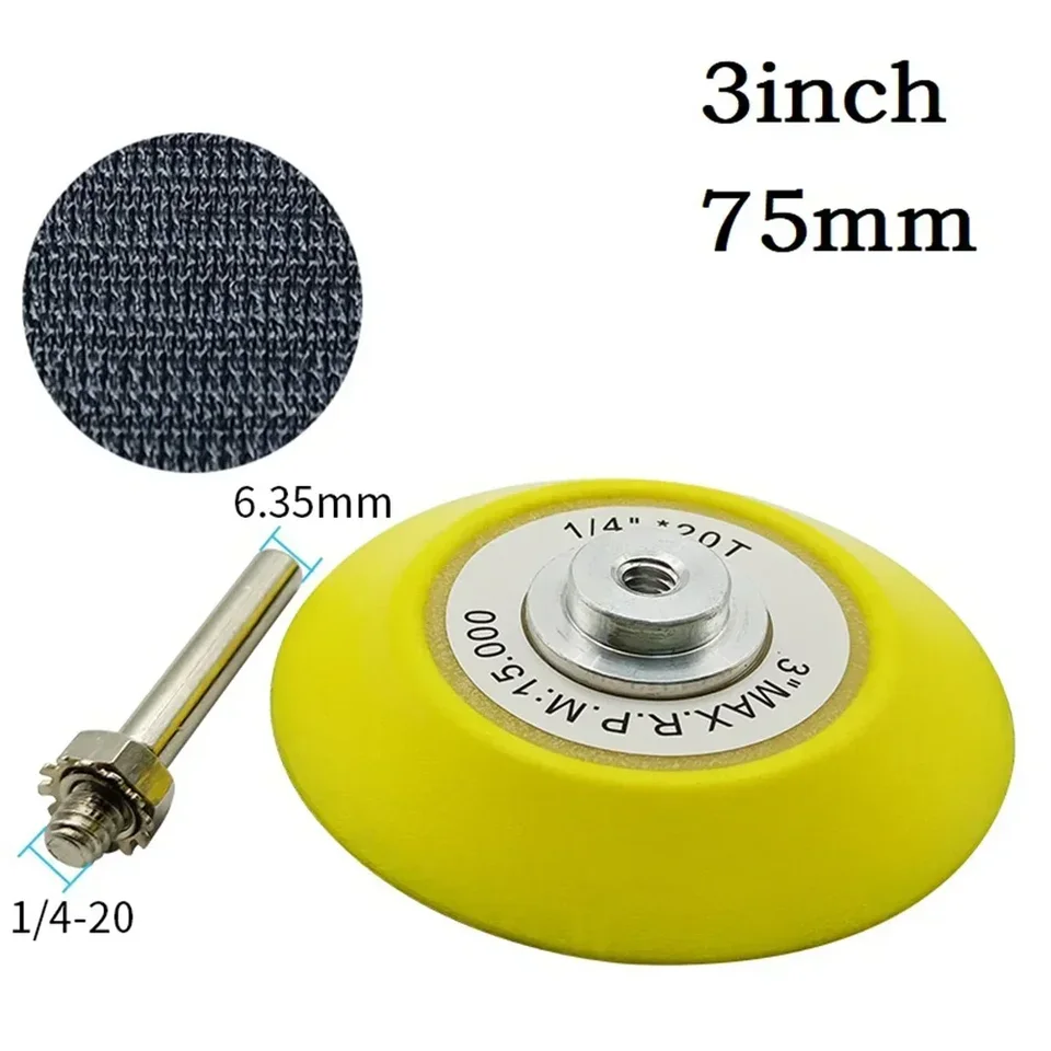 3 -palcové 75 mm leštiace brúsky brúsky vankúšiky a slučky podkladové dosky pre pneumatické leštenie brúsky brúsny náradie
