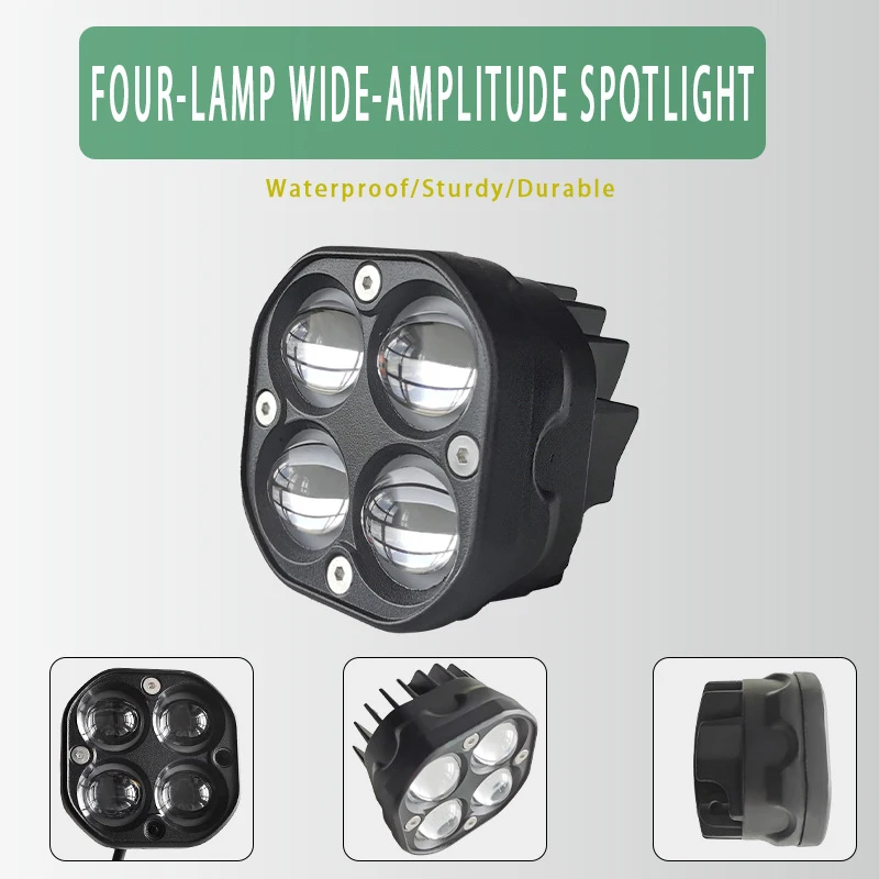 3 -palcové LED pracovné svetlo 40 W Spotlight 12V 24 V Duálne farebné auto Hnacie svetlo pre nákladné vozidlo Offroad SUV ATV Motorcycle