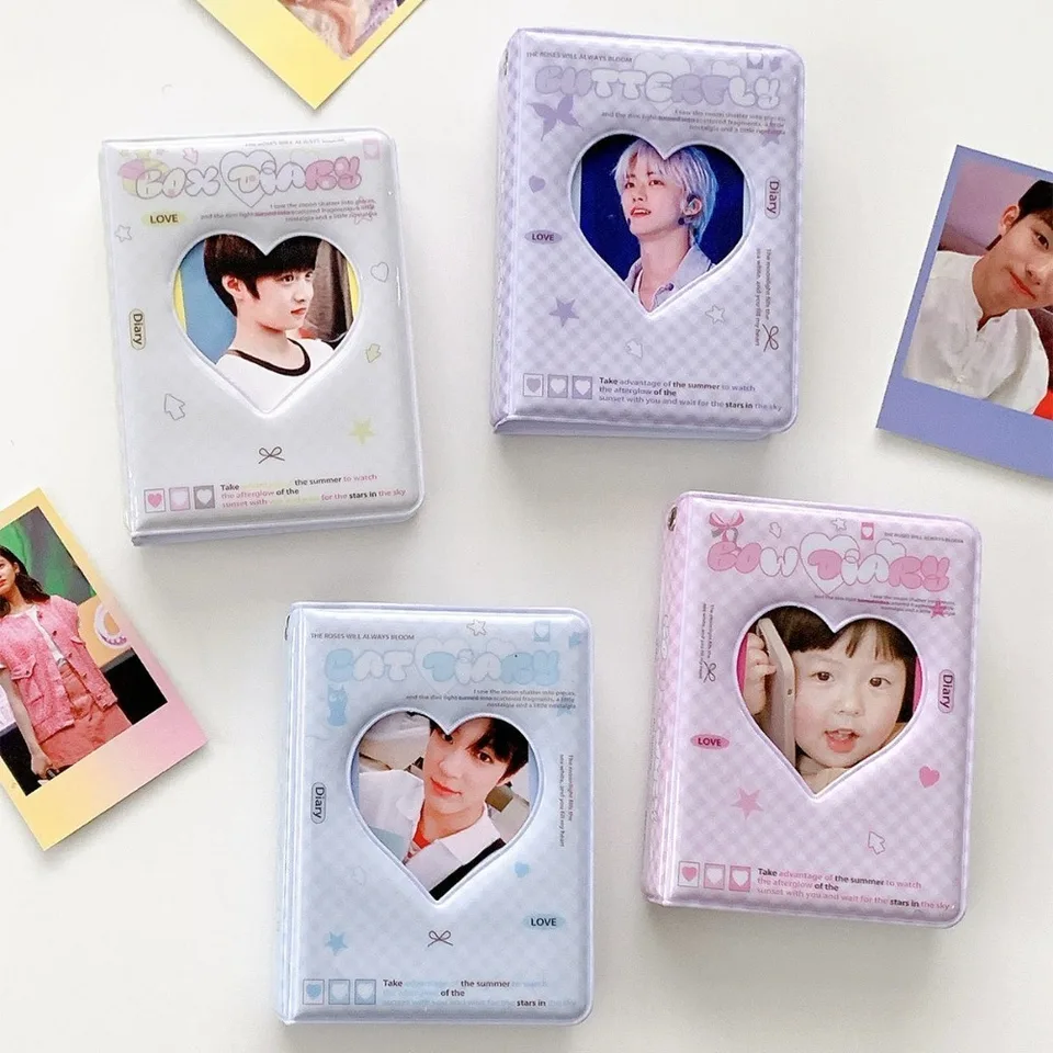 3 -palcový PVC Mini Photo album Cartoon Album Photocard Držiteľ kniha Zhromažďovanie albumu KPOP de Fotos KPOP Photocard Binder Name Card Book