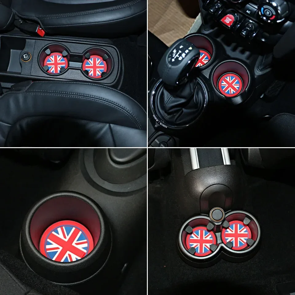 3 PCS Anti-Slip Mat pre BMW Mini Cooper S Hatch R55 5DOOR MODEL 2015 2016 Pohár držiaka MAT SOCOPPORPOPT SILICA GEL PAD