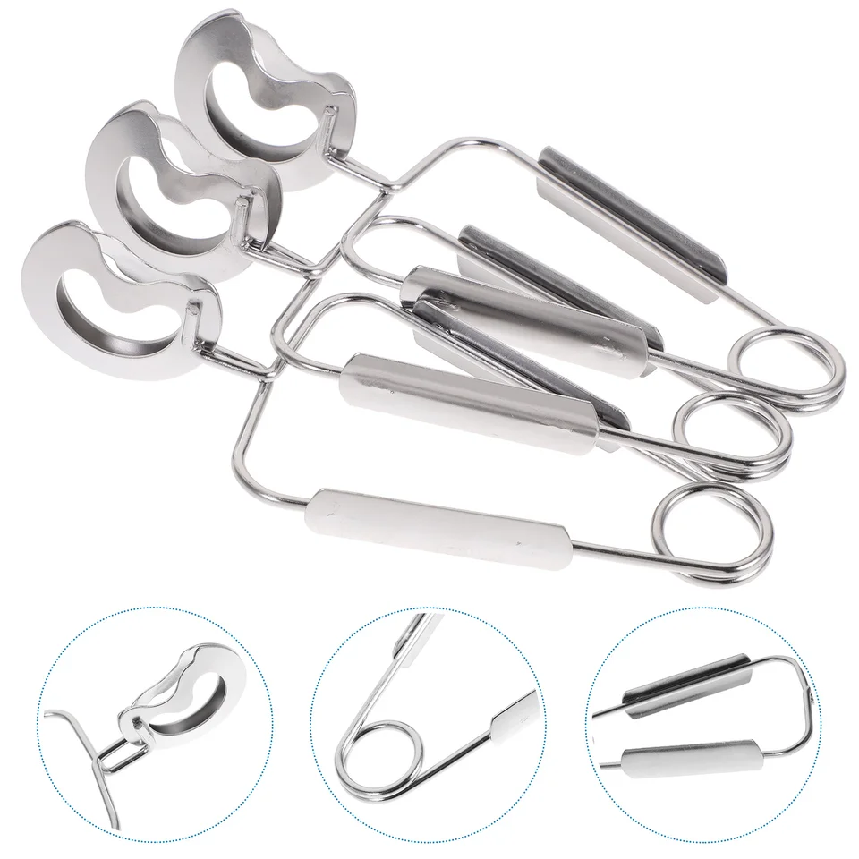 3 PCS bufet z nehrdzavejúcej ocele kliešte kliešte Escargot slimák klip kuchyňa Multitools Food Food