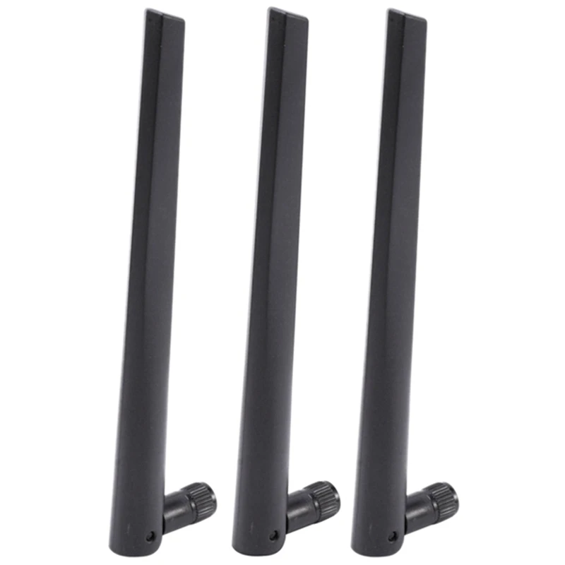 3 PCS Nová kovová WiFi Anténa rozhrania RP-SMA s 5DBI 2,4G/5G Dual-Band Wireless WiFi Anténa pre ASUS