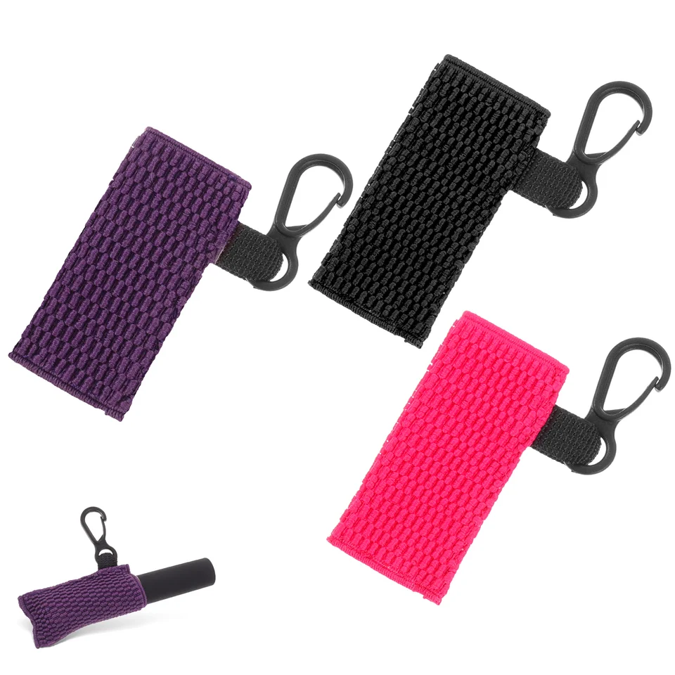 3 PCS puzdro Gloss Keychain držiak držiaka na rúž rúžovými rukávmi polyester držiaci kryt prepravujúci klip Miss