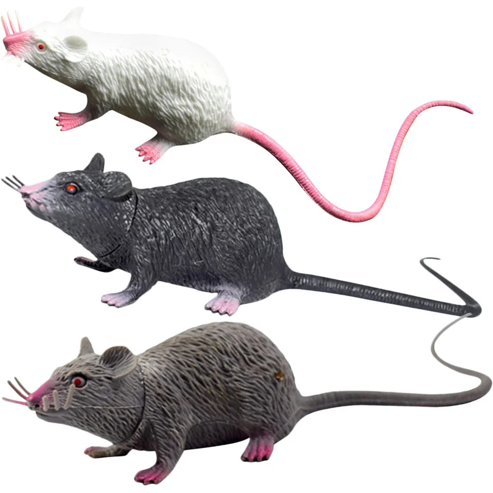 3 PCS Simulation Mouse Toy REALICIS RAT