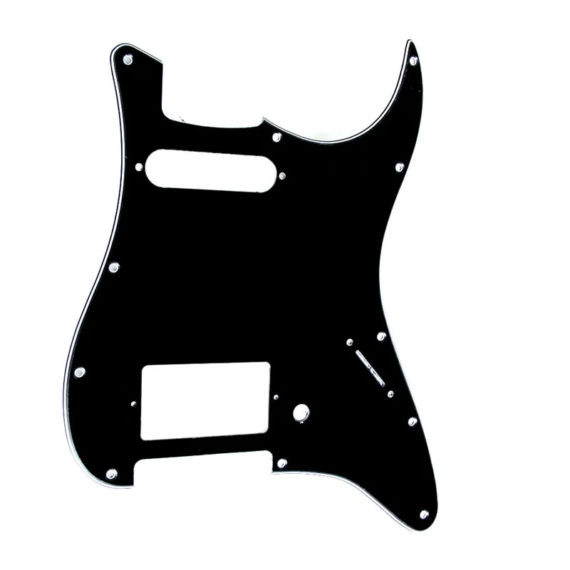 3 Ply Black Guitar Pickguard pre Fender Stratocaster HS Single. Humbucker