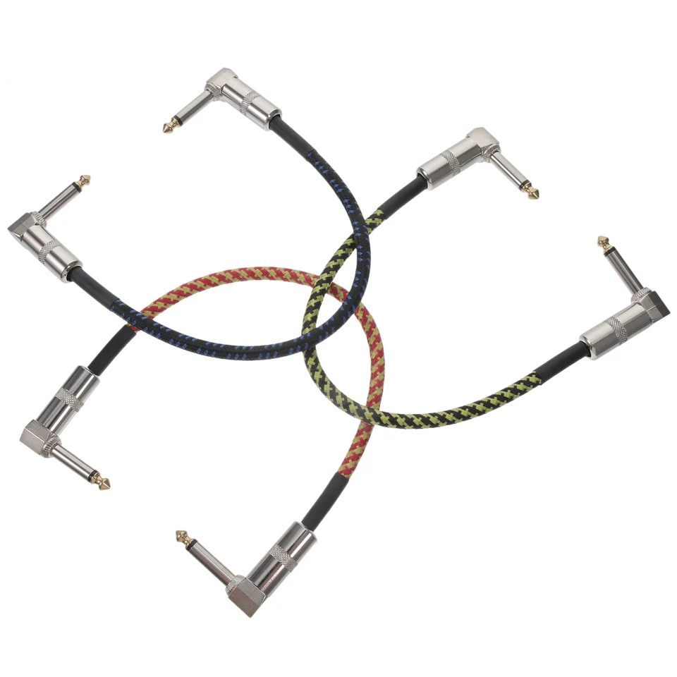 3 počítače Guitar Cable Electric Bass Audio Musical Instruments Príspevok Patch Gitary Effect Connect Drôtové káble pre doplnky