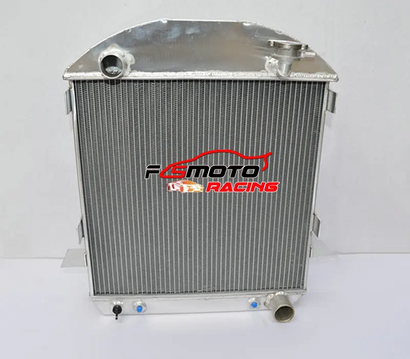 3-radový hliníkový radiátor pre 1917-1927 Ford Model T-Bucket s motorom Chevy V8 1918 1919 1920 1921 1922 1923 1924 1925 1925 1926