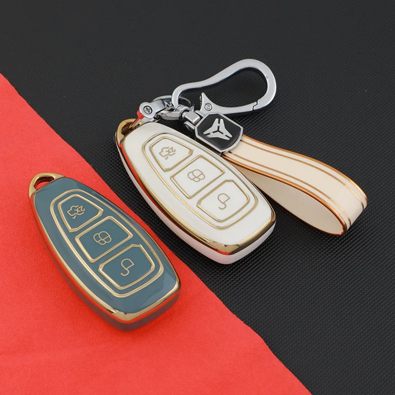 3 Tlačidlá automobilové vzdialené kľúče puzdro pre kľúče pre Ford Puma 2023 Kuga 2 Mondeo Mk4 Focus 4 SW Kuga Mk3 C-Max B-Max S-Max Car Key FOB FOB
