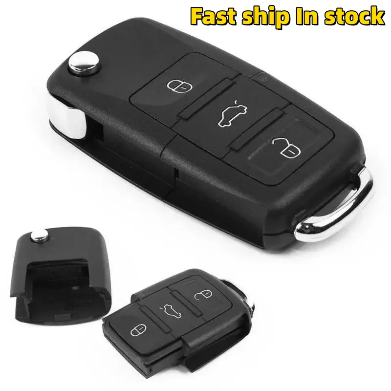 3 tlačidlá slepé kľúče automobilov pre chrobákov/caddy/eOS/golf/Jetta/Polo/Scirocco/Tiguan/Touran/UP pre VW Car Key Shell Flip Flip Flip
