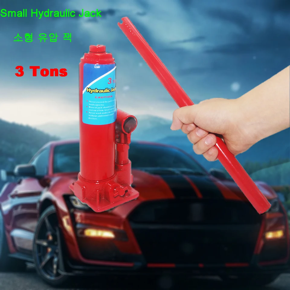 3 -tonové ručné ručné ručné nákladné auto Hydraulické fľašové zdviháky prenosné vertikálne hydraulické auto malé náradie na opravu automobilového konektora