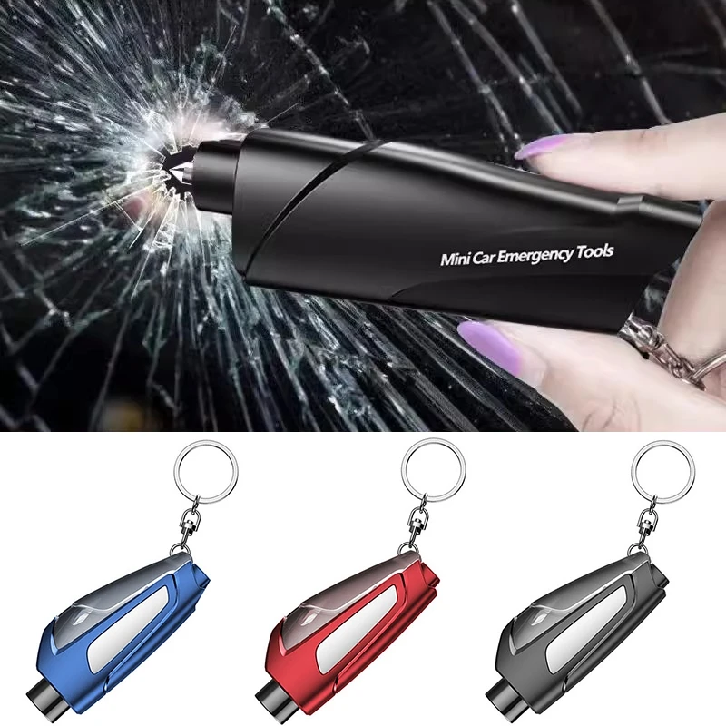 3-v-1 bezpečnostné kladivo Núdzová záchranná súprava Automatické sklenené okno Breaking Tool Escape Bezpečnostné kladivo Rezačky Núdzové náradie