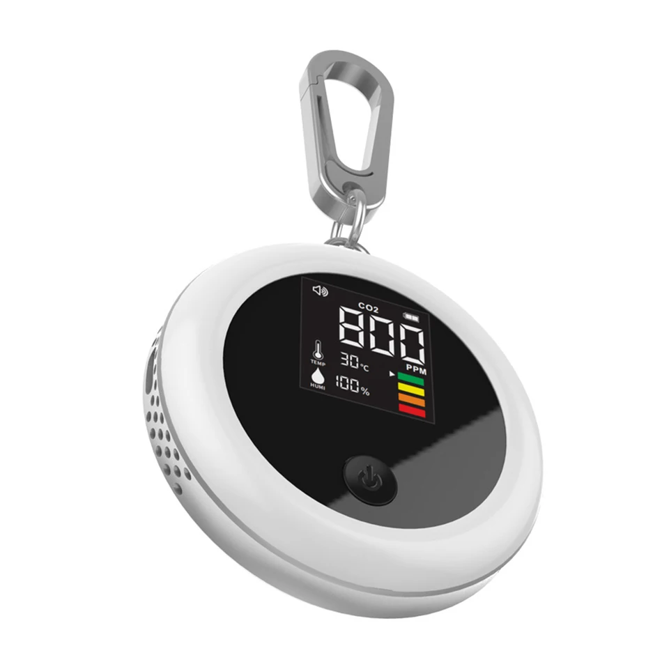 3 v 1 metrov CO2 meter prenosný prenosný meter oxidu uhličitého s spona infračervenou ndir senzor USB nabíjanie pre výsadbu cestovného ruchu