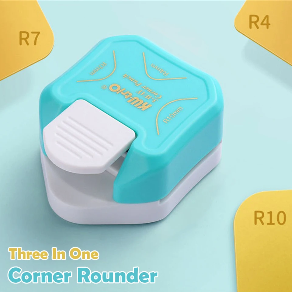 3-v-1 rohový guľatý R4/R7/R10 Circle Cutter Paper Paper Scrapbooking DIY Cutter Cutter Creative Stationery Tools Office Gadgets