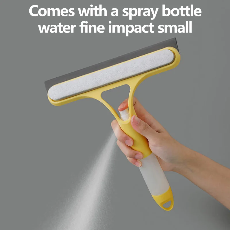3 v 1 sklenenom čistení s striekaním fľaše na vymazanie sprchy Screen Clean Window Cleaning Tool Viacúčelové čističku čelného skla dverí