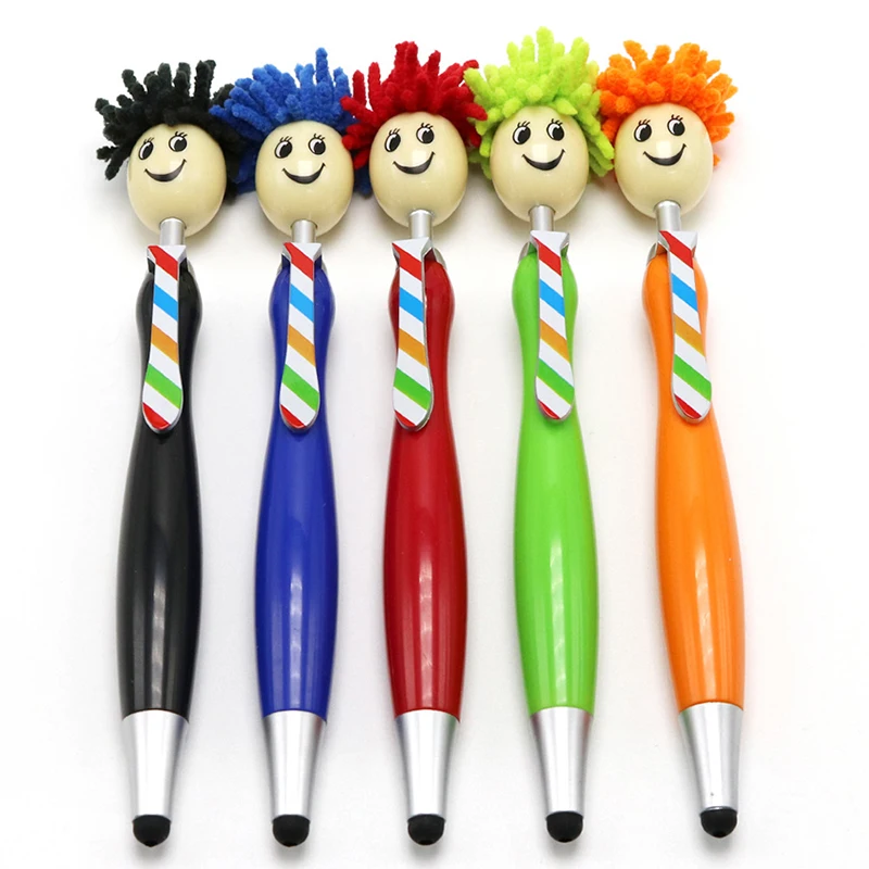 3-v-1 stylus pera mop mop topper loptičku Peny Cleaner Cleanser Stylus Pens Duster školská kancelárska kancelárska komora