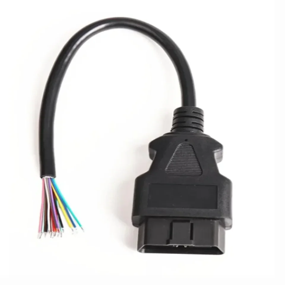 30/10/16 cm OBD2 16PIN Mužské predĺženie otvárania Otváracieho kábla Diagnostické rozhranie Mužský konektor OBD II kábel